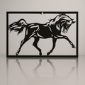 Acrylic Running Horse Wall Art – Modern Animal Silhouette Home Décor