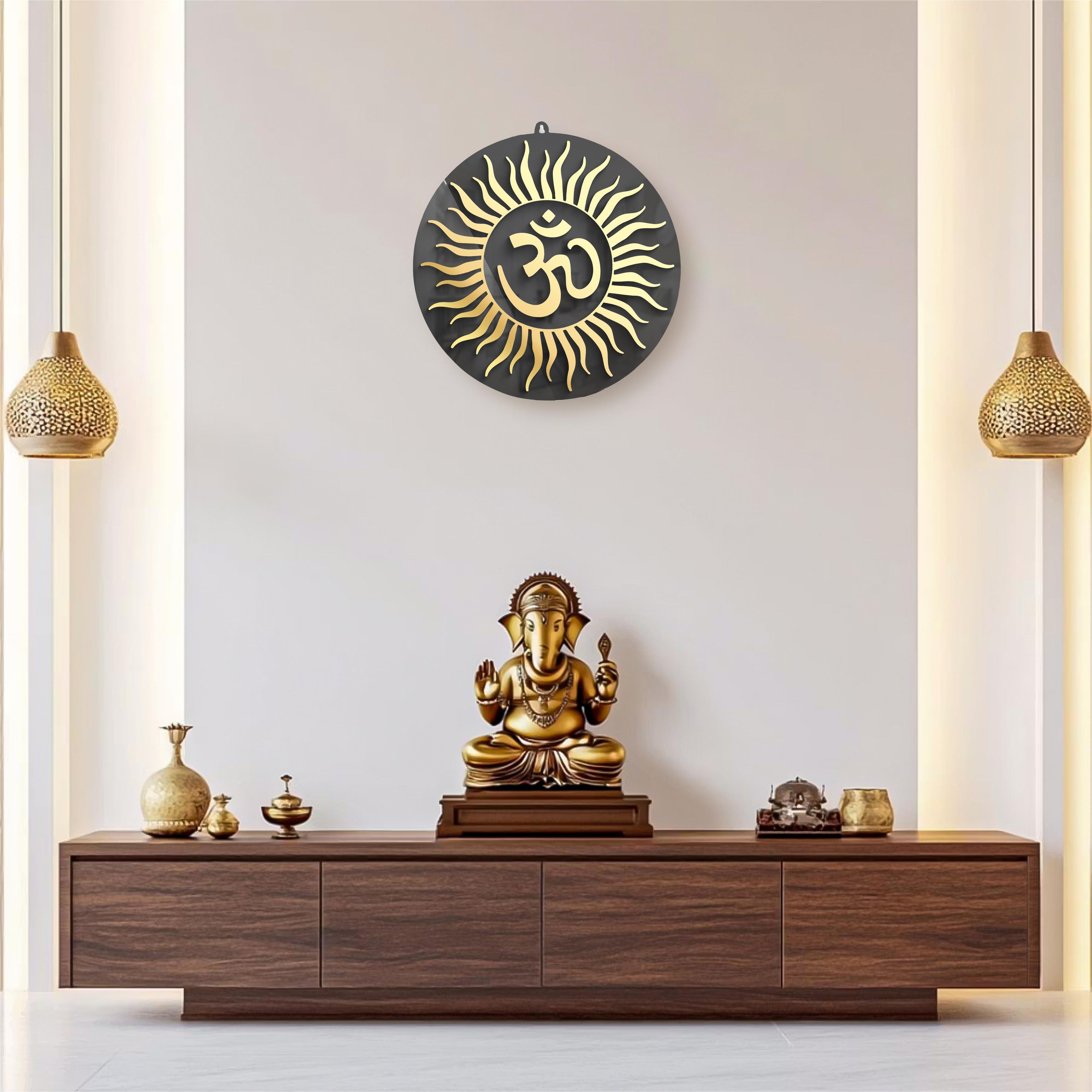 Om Wall Décor – Elegant Spiritual Home Decoration Piece