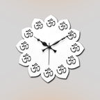 Premium Acrylic OM Wall Clock – Spiritual Home Décor