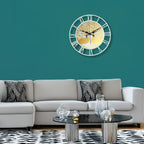 Elegant White Roman Numeral Wall Clock – Acrylic Design by Craftinza
