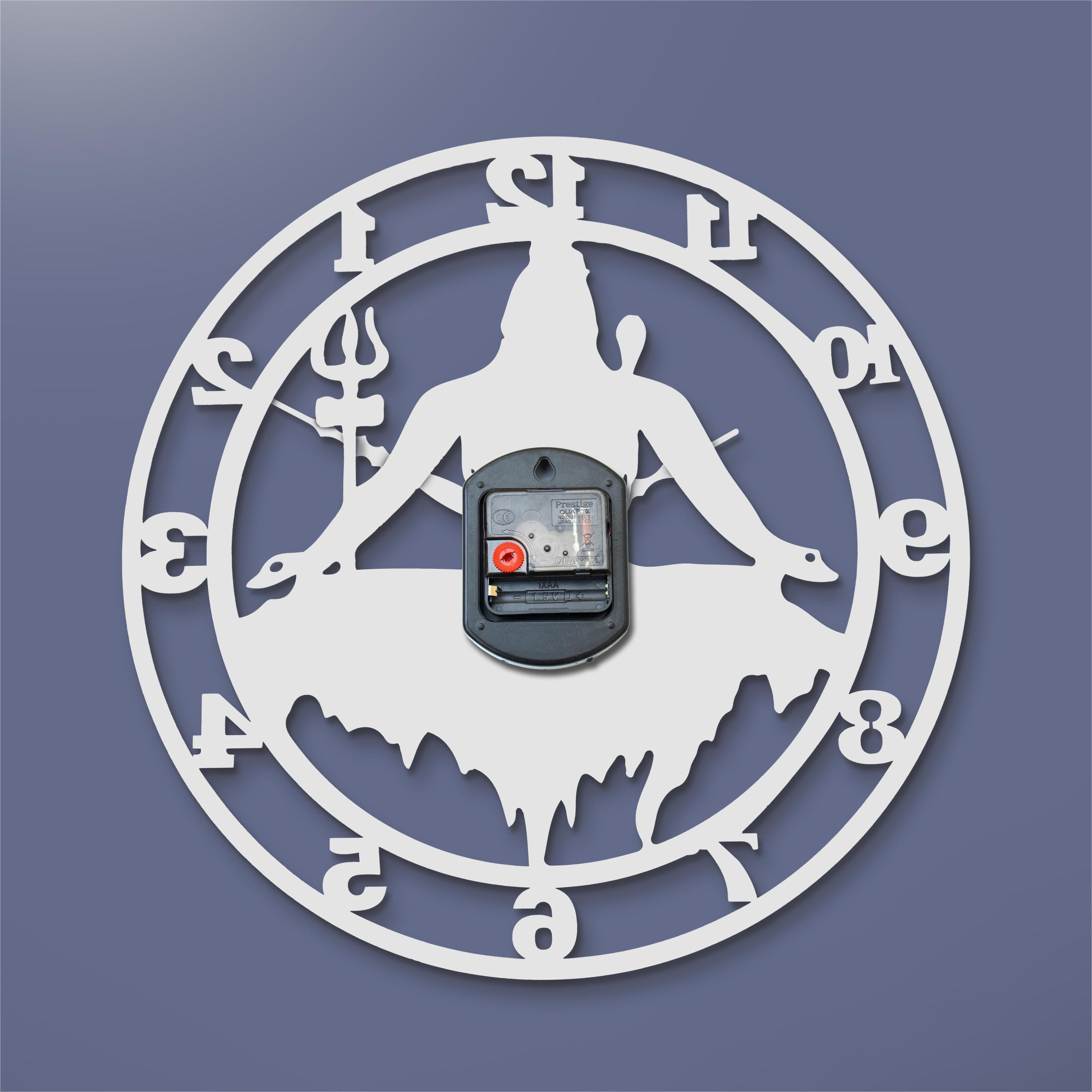 Premium Shiva Wall Clock – Spiritual Home Décor Timepiece
