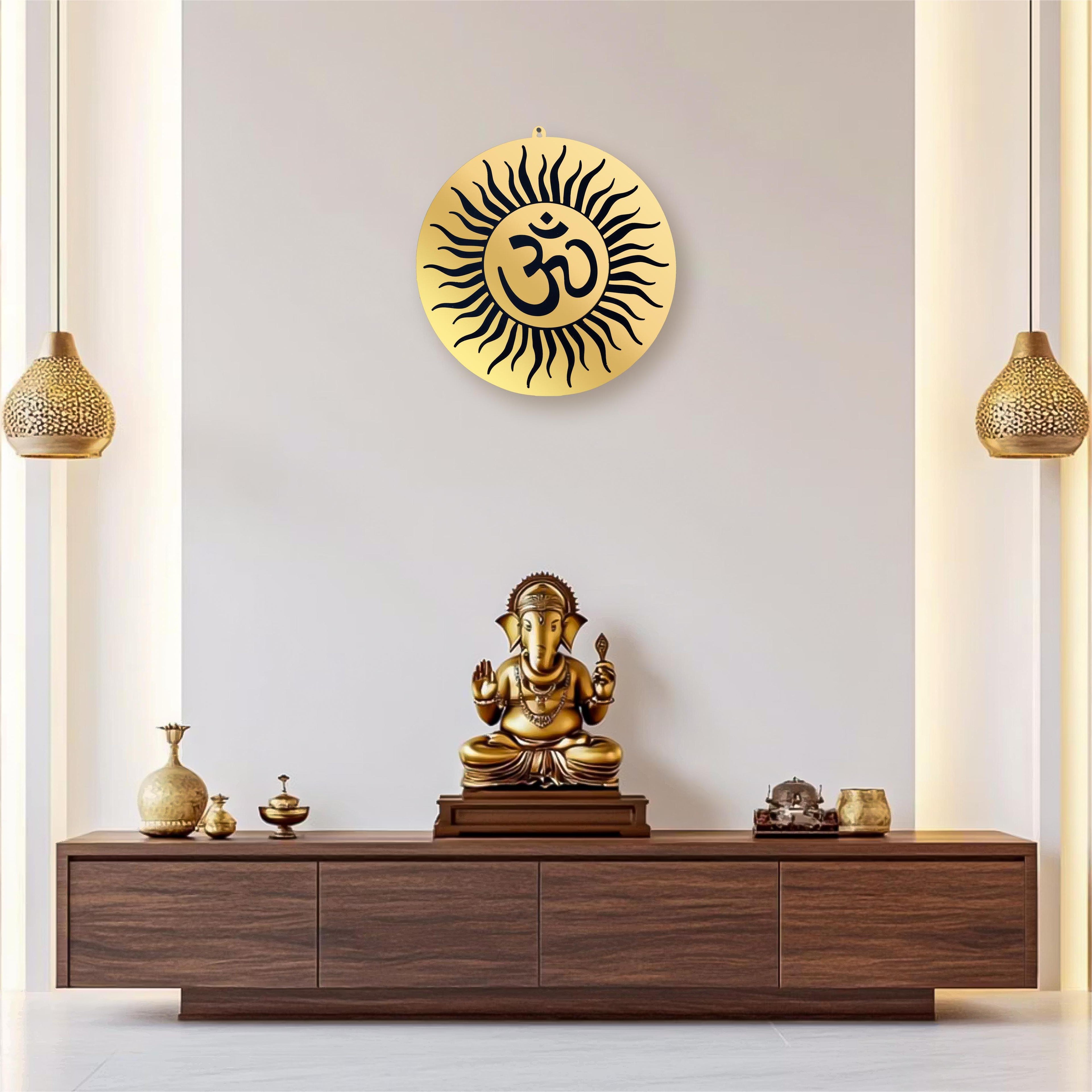 Om Wall Décor – Elegant Spiritual Home Decoration Piece