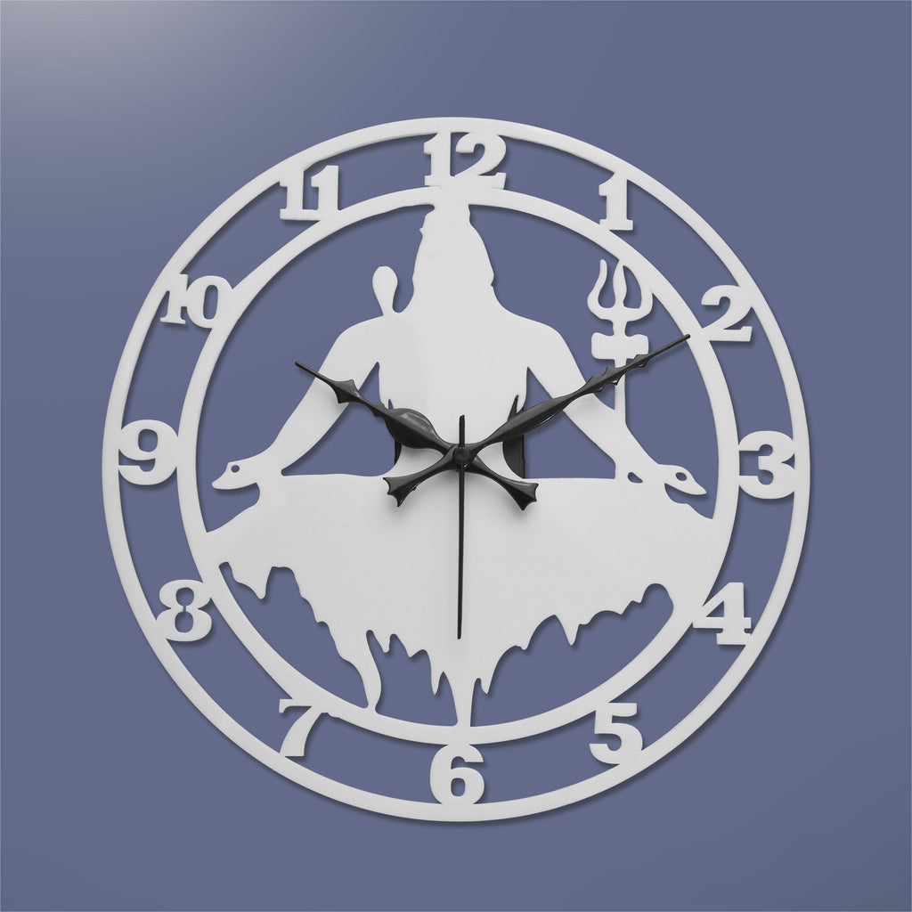 Premium Shiva Wall Clock – Spiritual Home Décor Timepiece