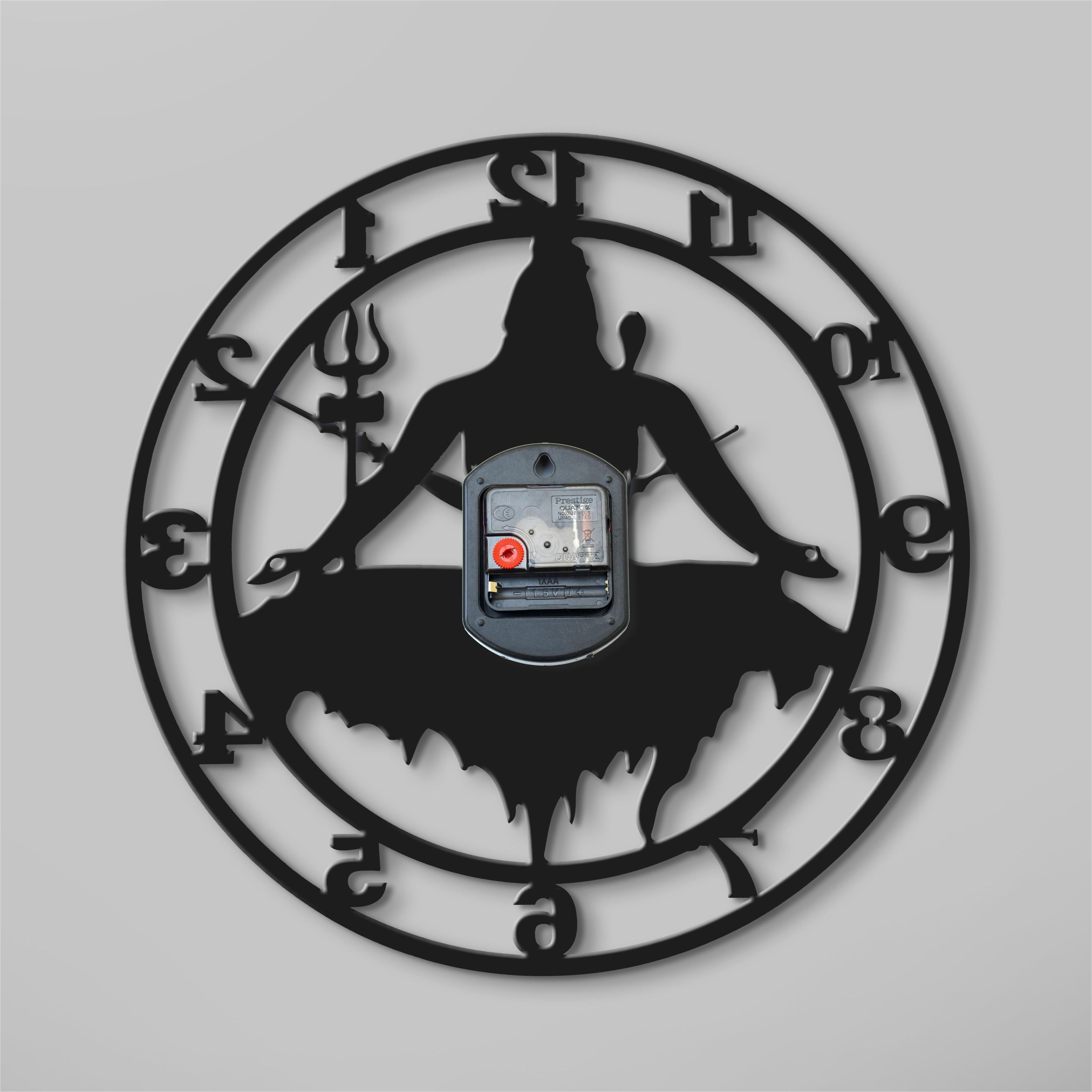 Premium Shiva Wall Clock – Spiritual Home Décor Timepiece