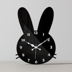Acrylic Bunny Wall Clock – Premium Decorative Timepiece