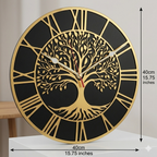 Roman Tree of Life 3D Acrylic Wall Clock | Home Wall Decor