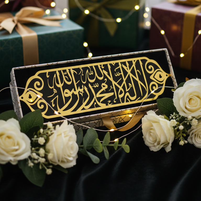 Islamic Acrylic Wall Decor – La ilaha illallah Calligraphy