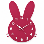 Acrylic Bunny Wall Clock – Premium Decorative Art Size(40X29)Cm