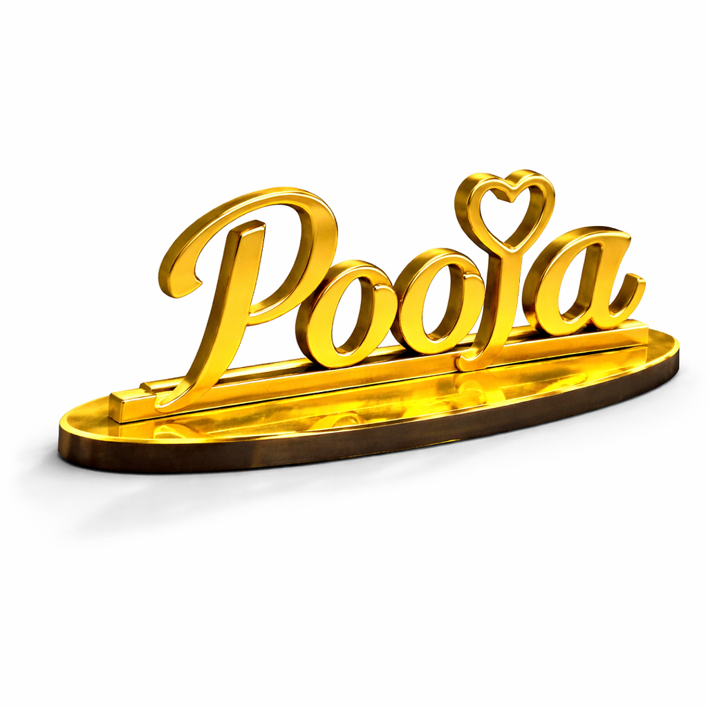 Gift Your Love Custom 3D Table Nameplate