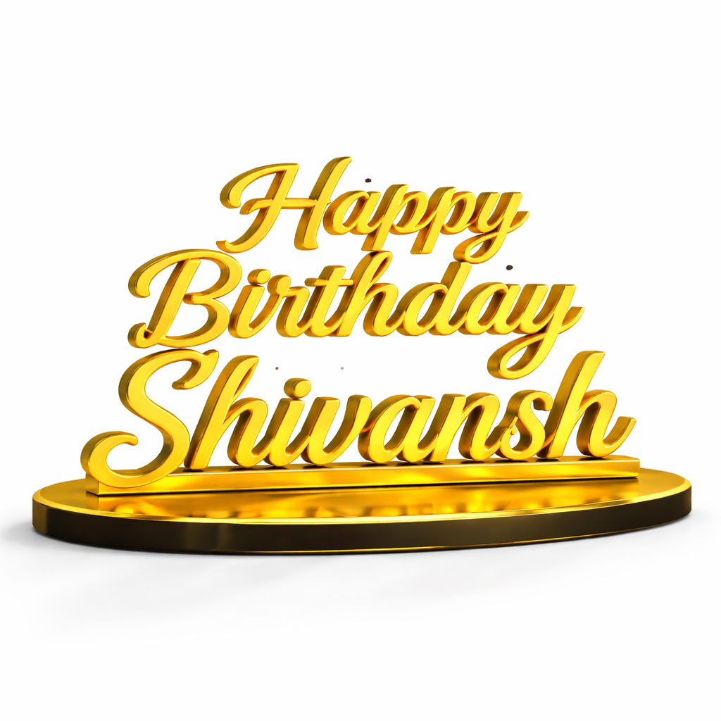 Personalized Golden Nameplate Gift