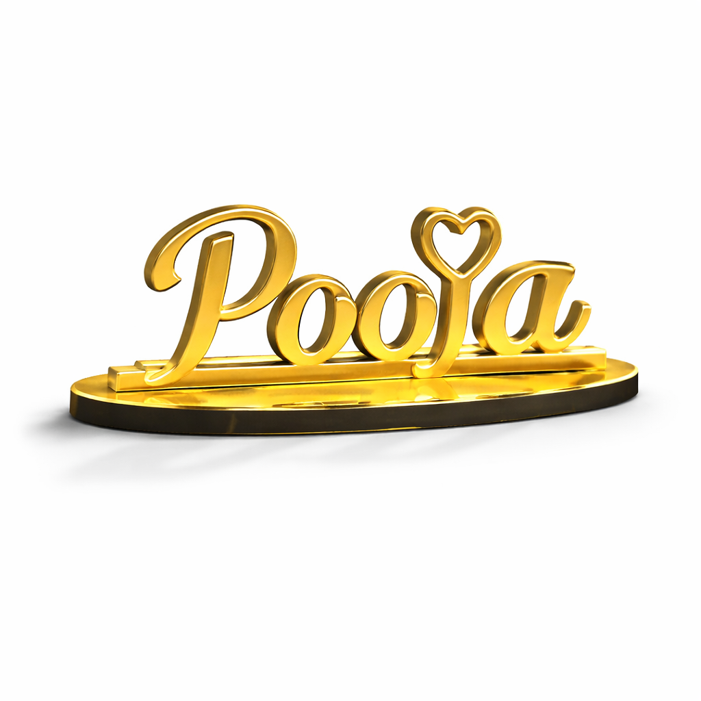 Gift Your Love Custom 3D Table Nameplate